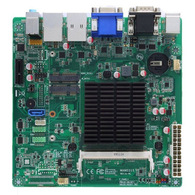 Axiomtek MANO315 Mini ITX Motherboard with Celeron J3355 processor, 6 USB, VGA, HDMI